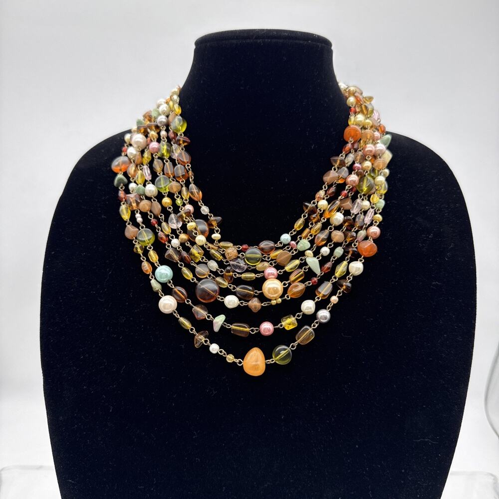 Signed Lia Sophia Beaumont Necklace 16"-19" Gorgeous Retired Vintage